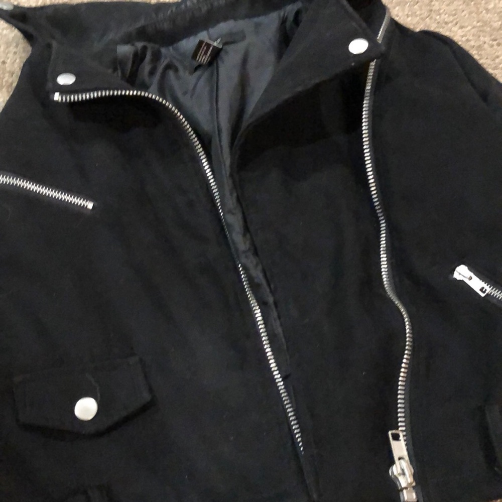 Gently used faux suede jacket